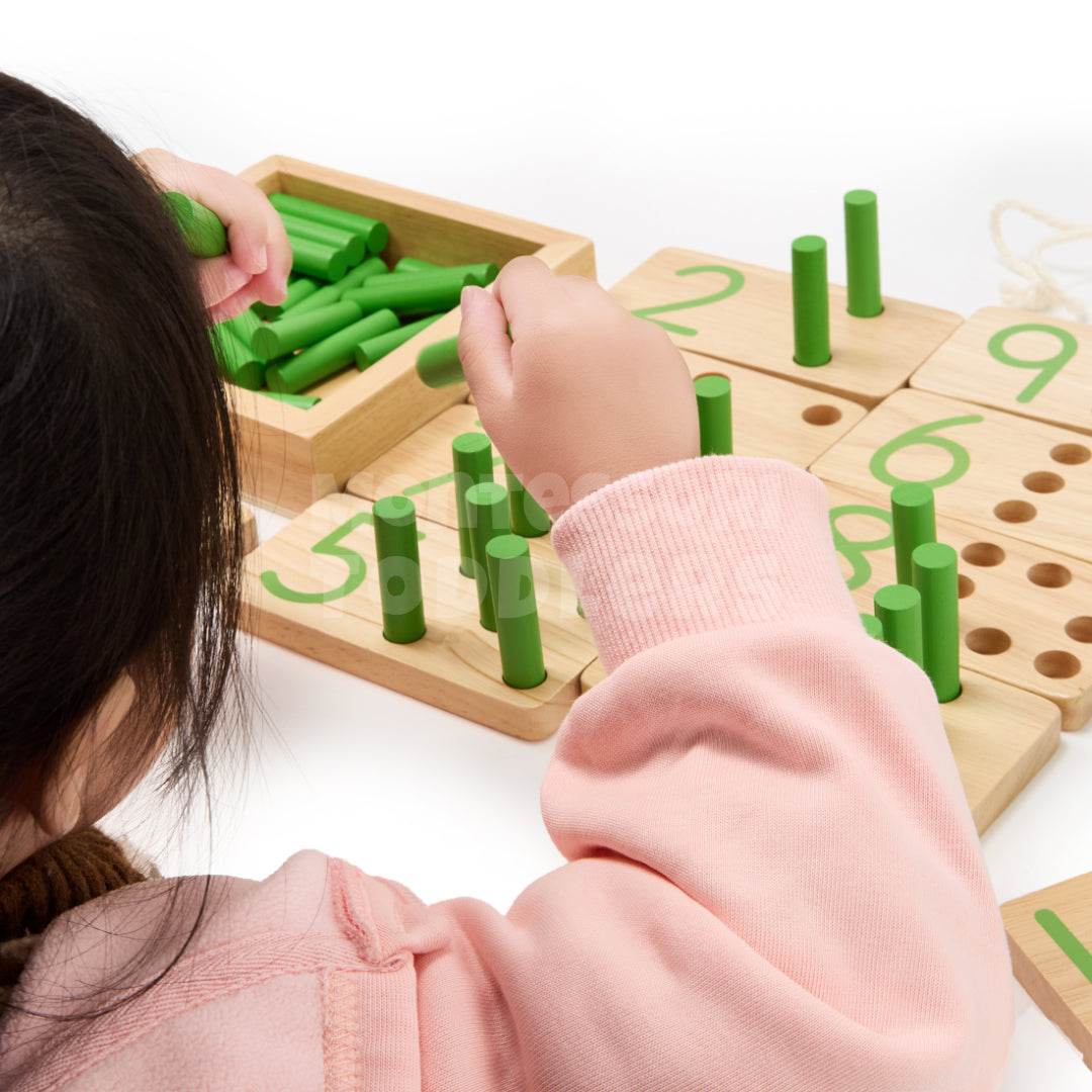Toddlers Math Stick Board