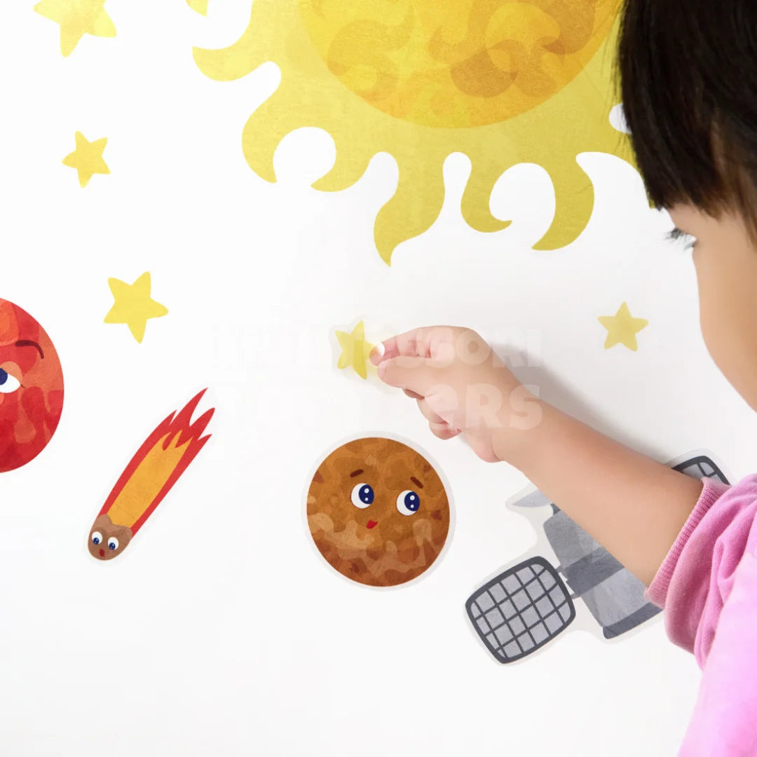 Toddlers Space Wall Stickers - Un voyage vers les étoiles !