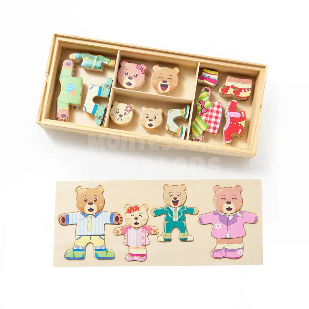Toddlers Wooden Bear Puzzle
