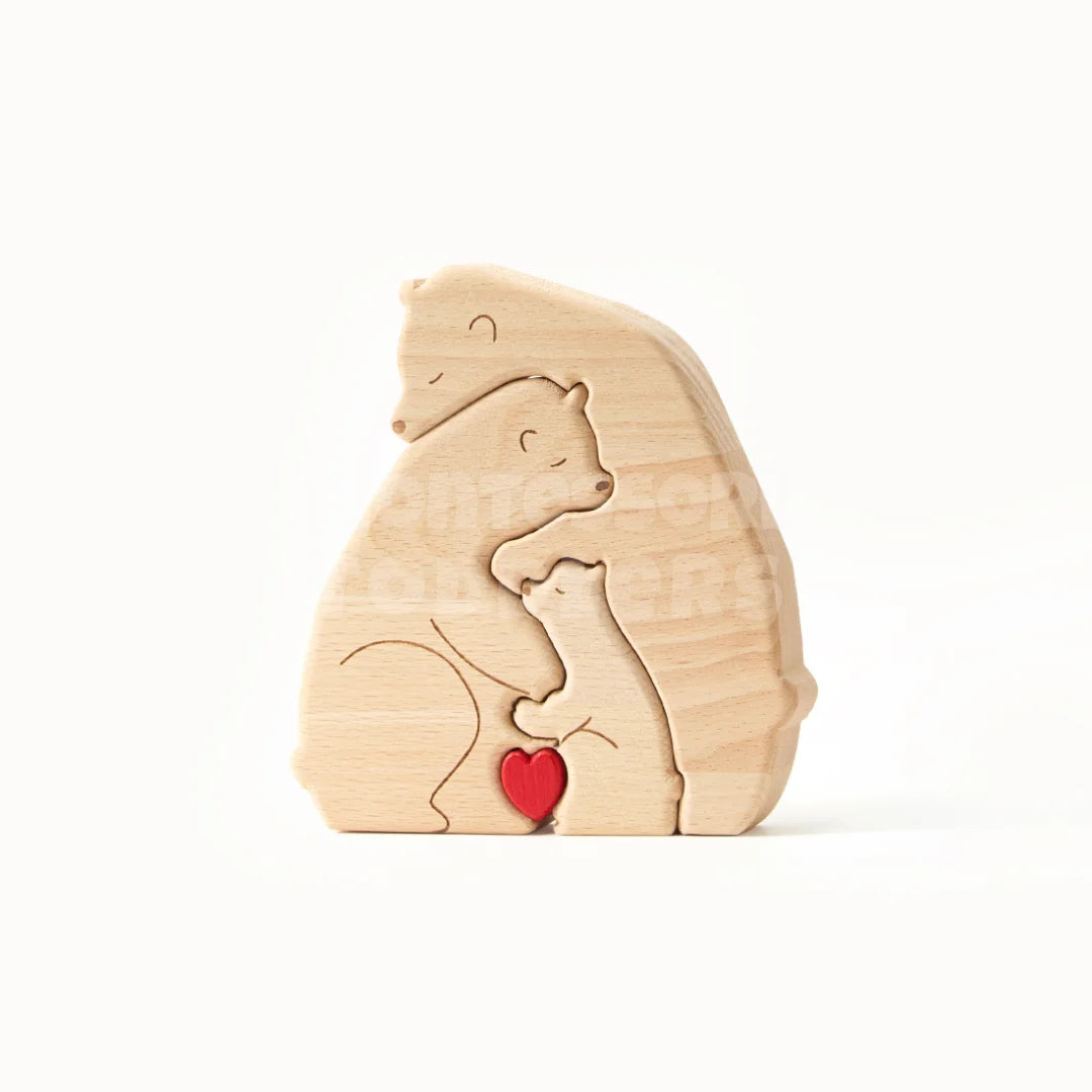 Toddlers Wooden Hugging Bears