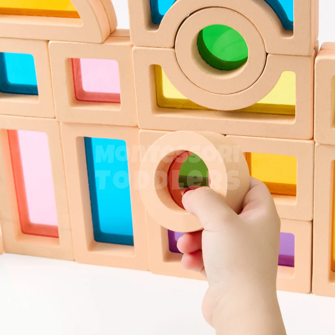 Toddlers Wooden Rainbow Puzzle