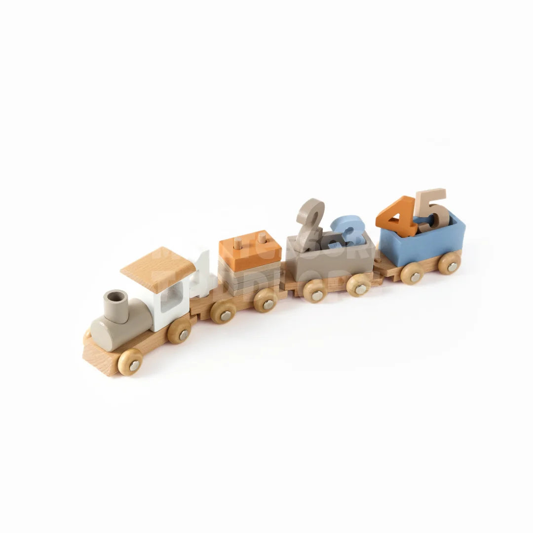 Toddlers Wooden Train Set