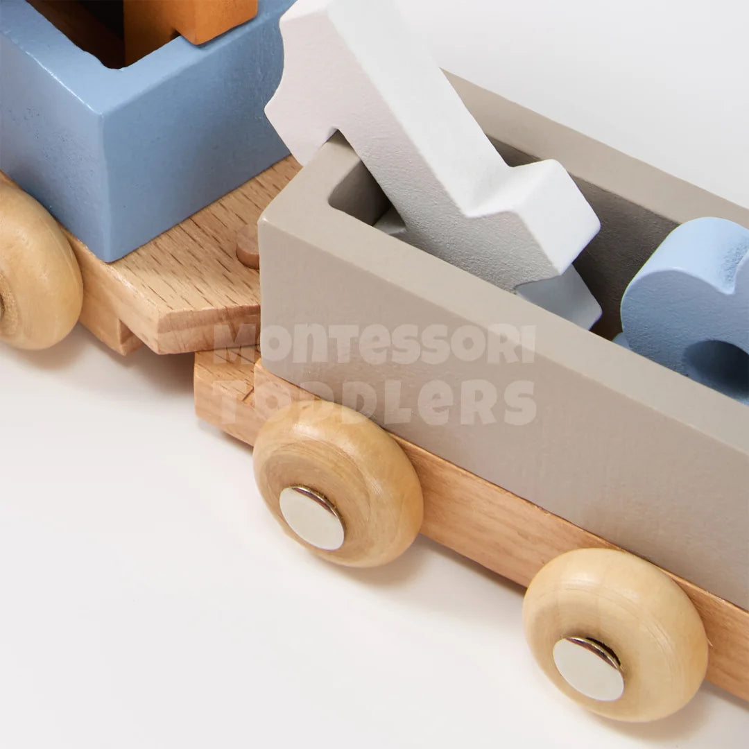 Toddlers Wooden Train Set