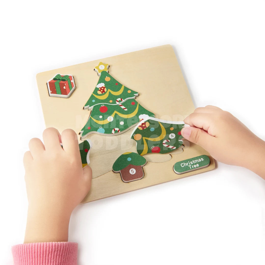 Toddlers Christmas Puzzle – 4 stk puslespill med juletema