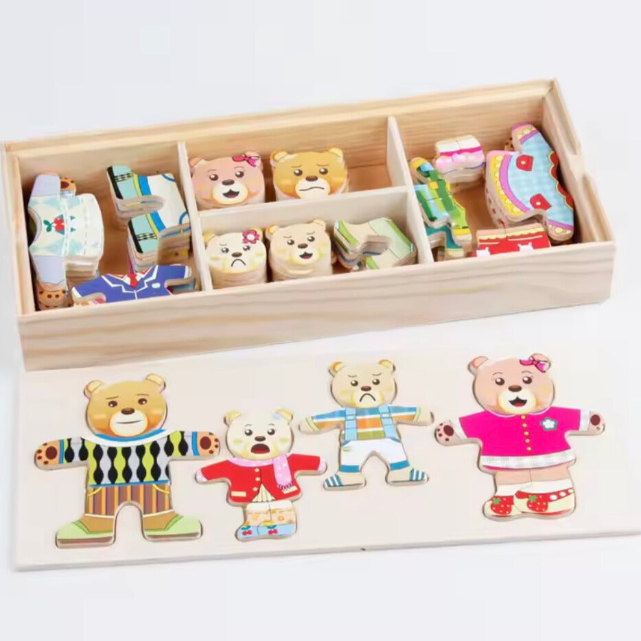 Toddlers Wooden Bear Puzzle