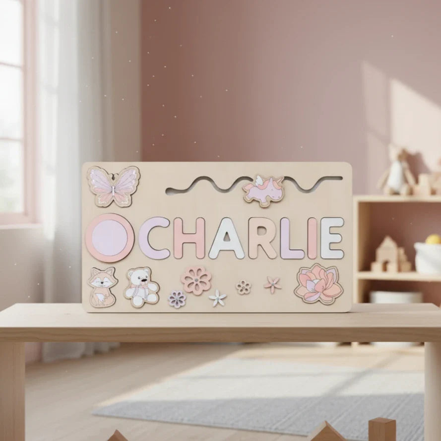Toddlers Name Puzzle – Personlig puslespill i tre
