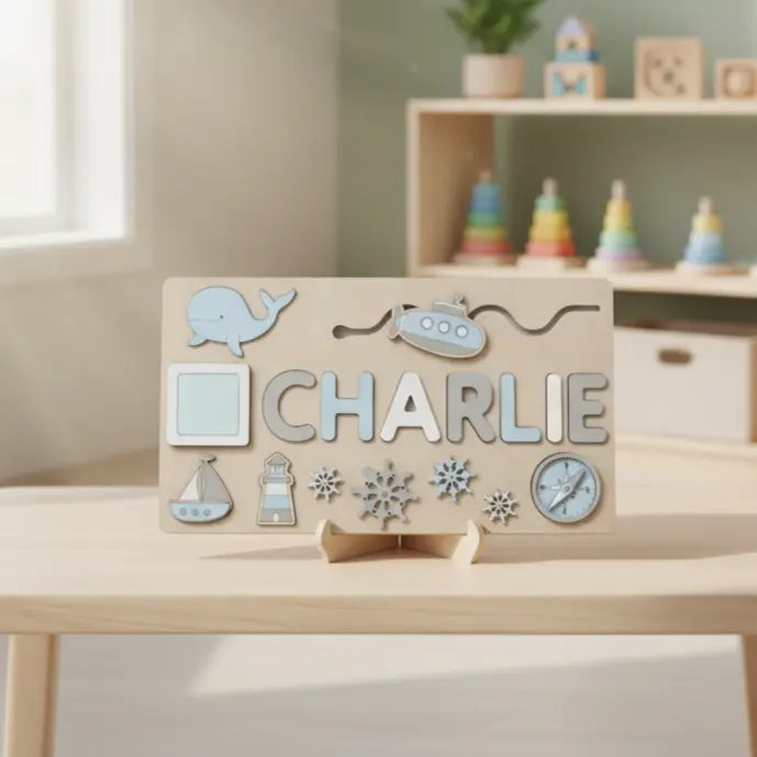 Toddlers Name Puzzle – Personlig puslespill i tre