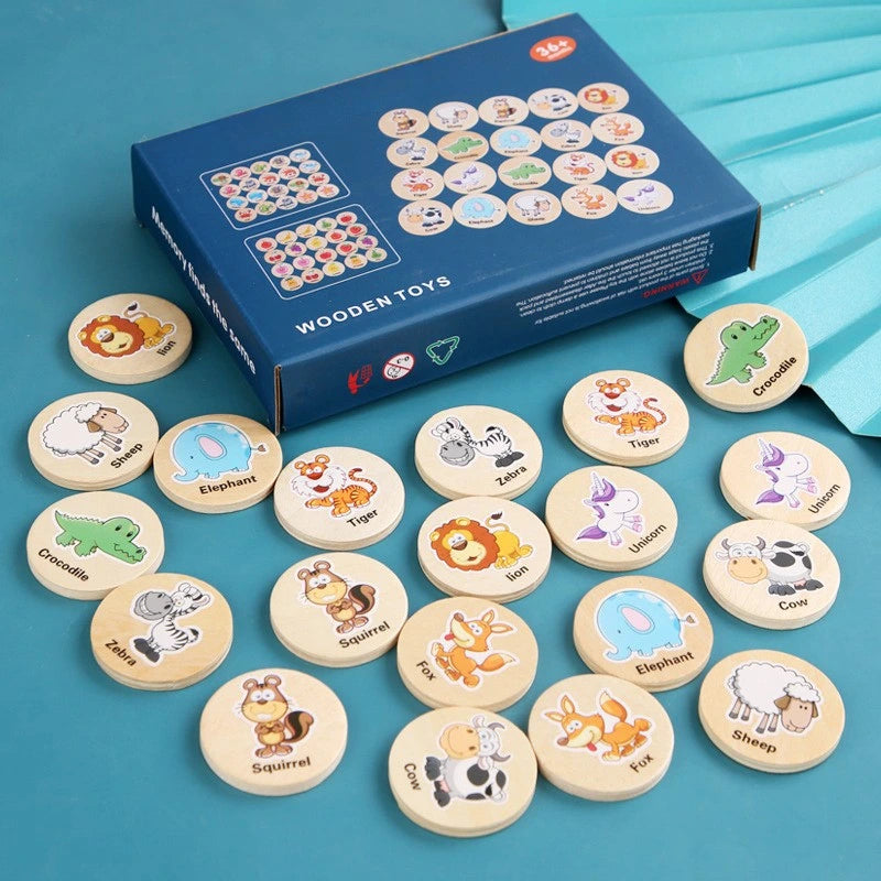 Toddlers Wooden Memory Chess