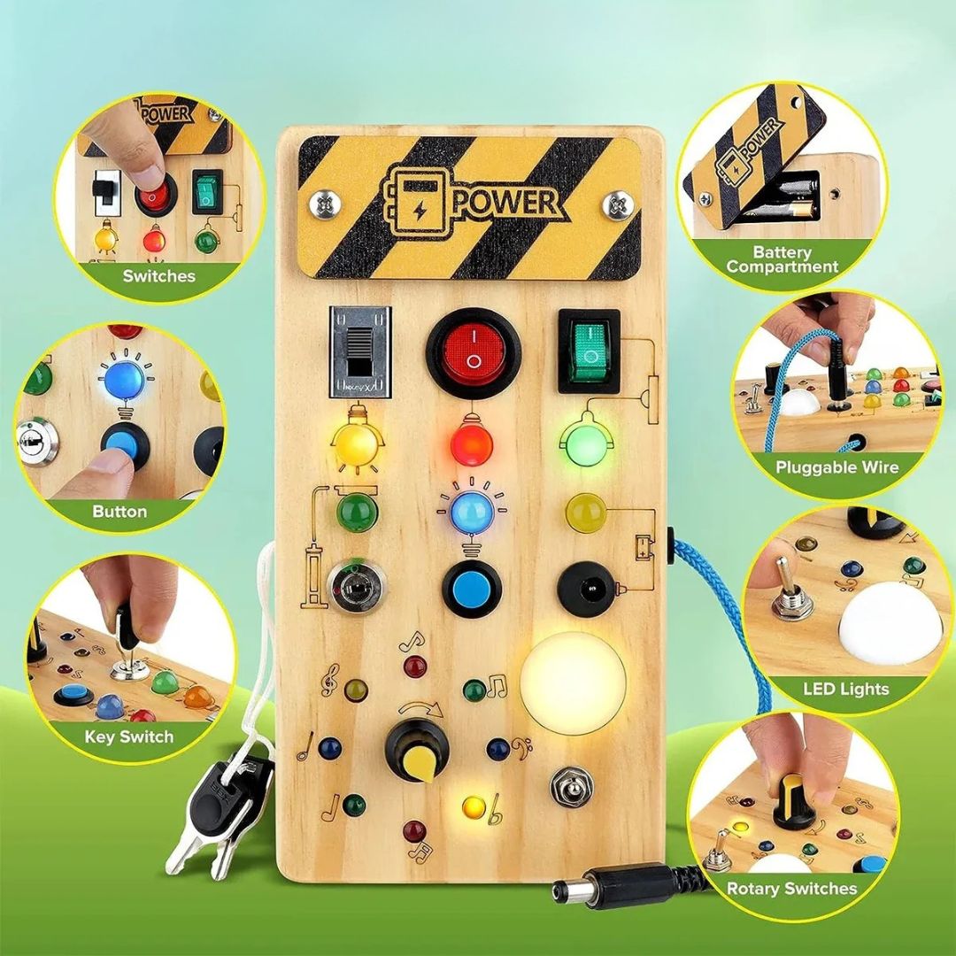 Toddlers Wooden Busy Board