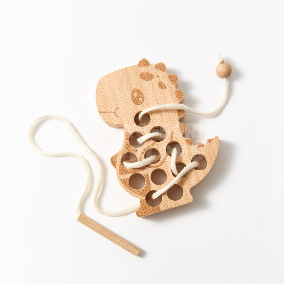 Toddlers Dinosaur Threading Toy