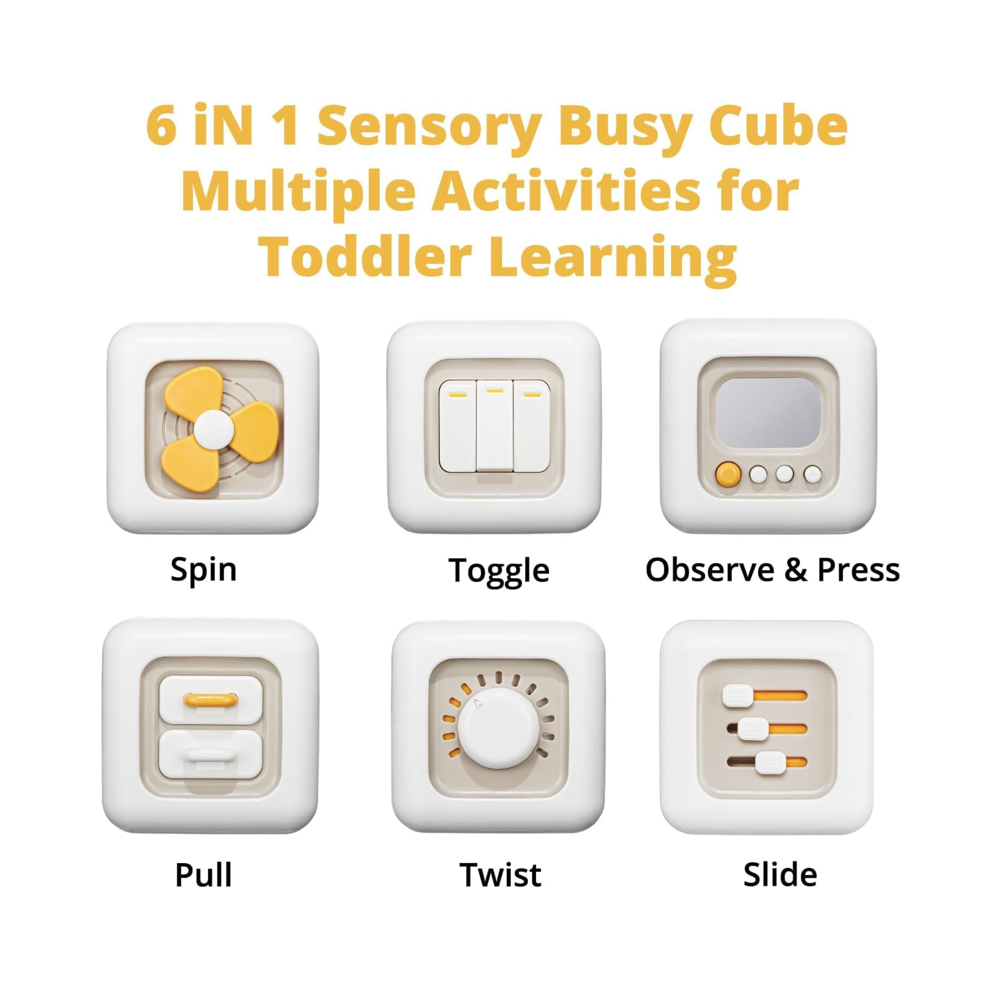 Toddlers 6-in-1 Activity Cube