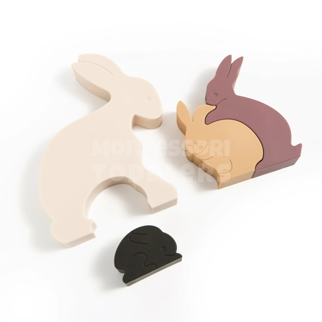 Toddlers Hugging Rabbits