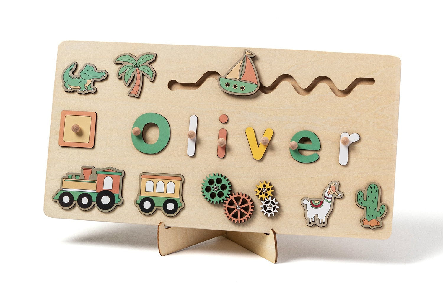 Toddlers Name Puzzle – Personlig puslespill i tre