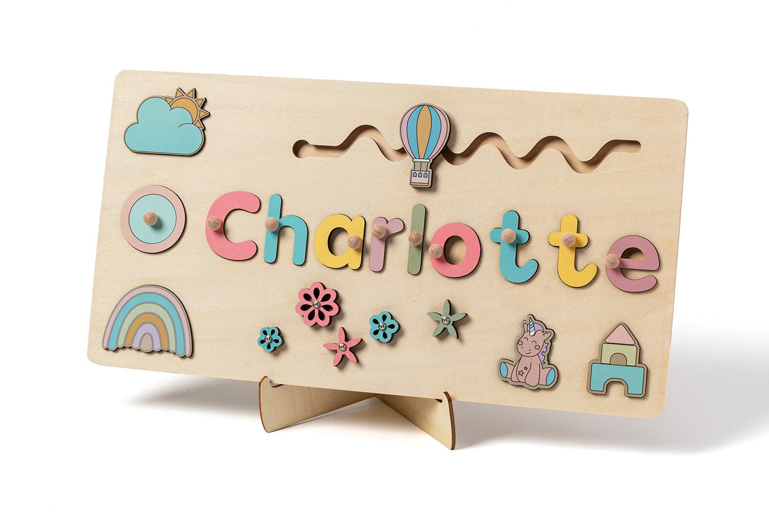 Toddlers Name Puzzle – Personlig puslespill i tre