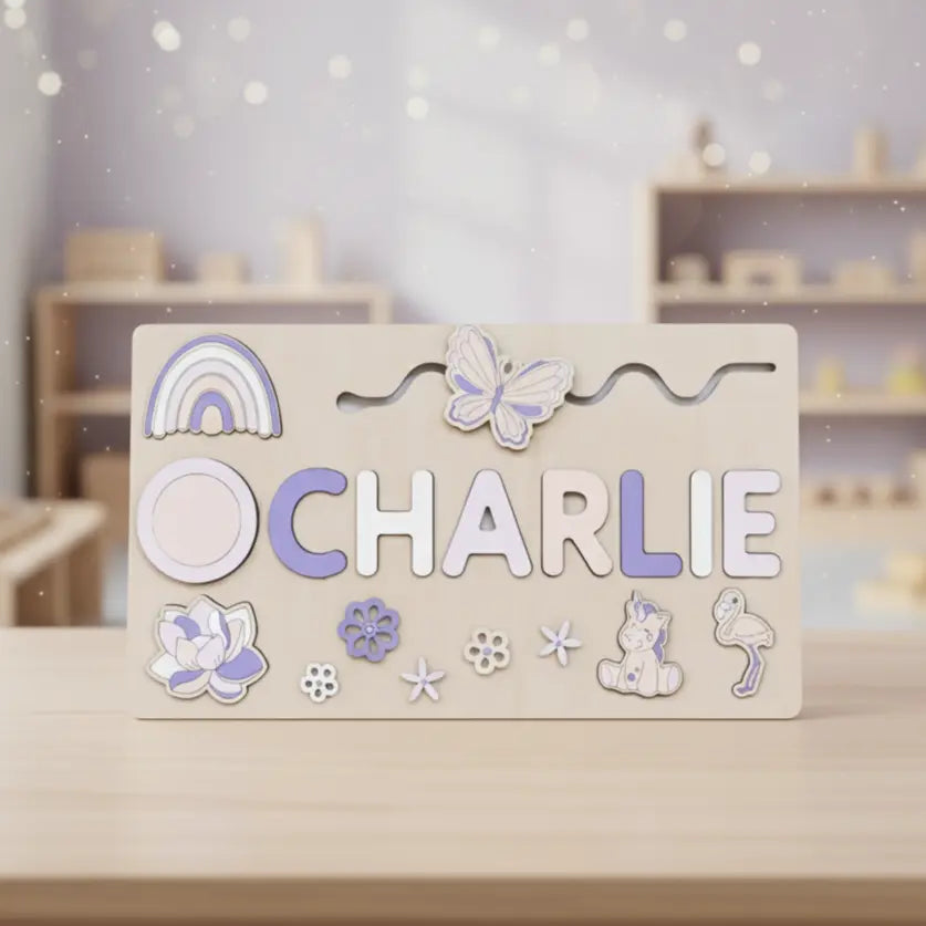 Toddlers Name Puzzle – Personlig puslespill i tre