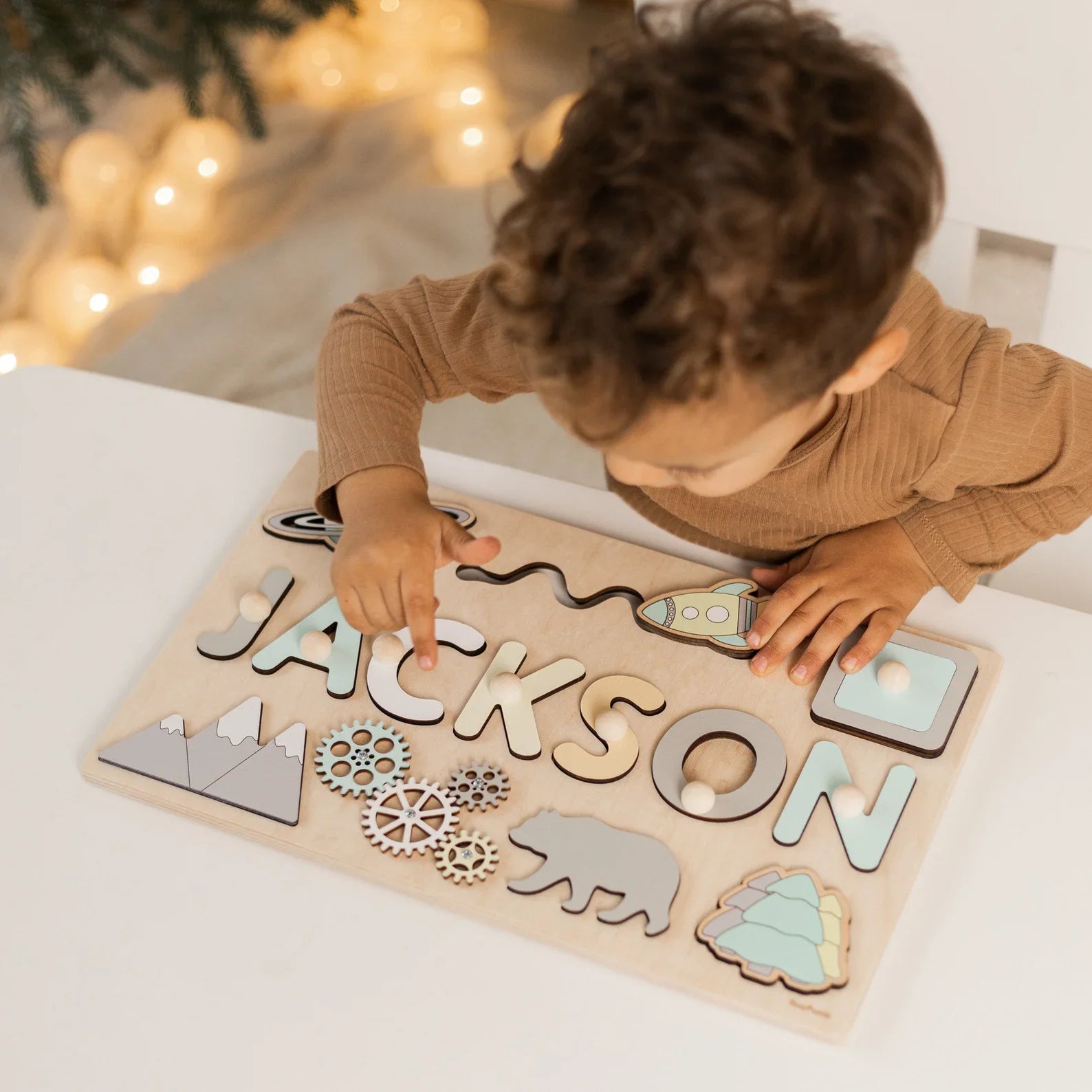 Toddlers Name Puzzle – Personlig puslespill i tre