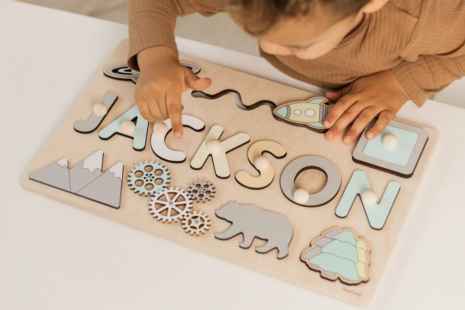 Toddlers Name Puzzle – Personlig puslespill i tre