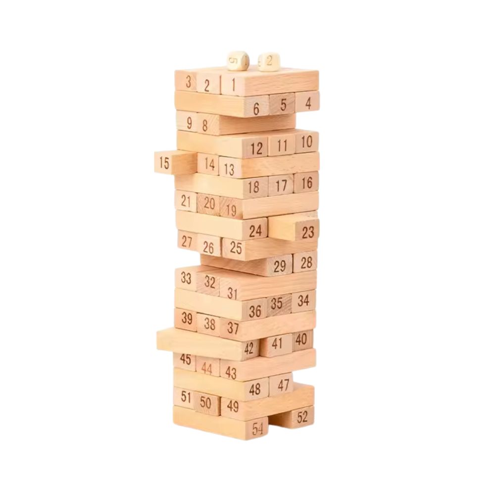 Toddlers Wooden Building Blocks (Jenga) - Engaging and Educational