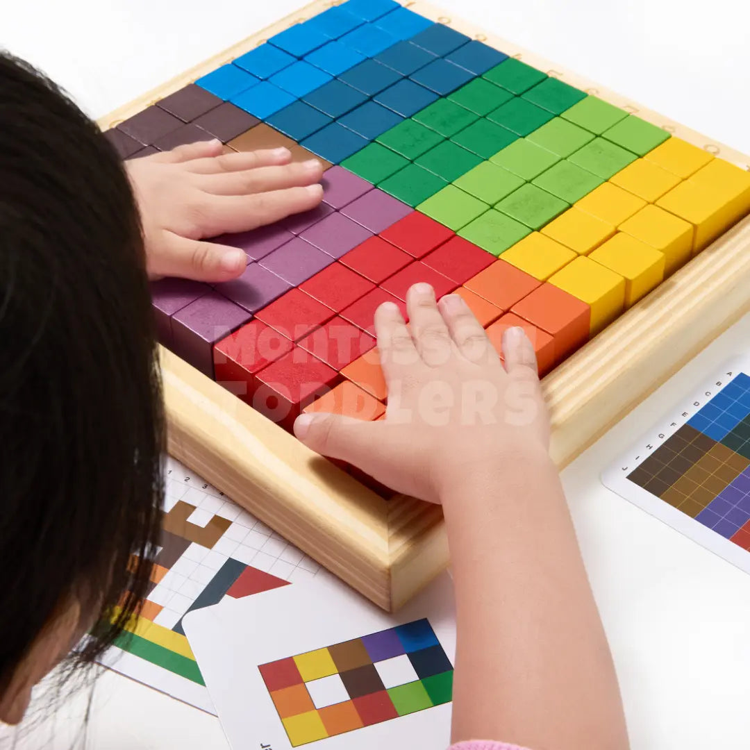 Toddlers Rainbow Building Blocks
