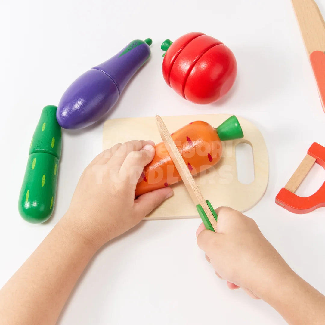 Toddlers Wooden Fruits/Vegetables Set