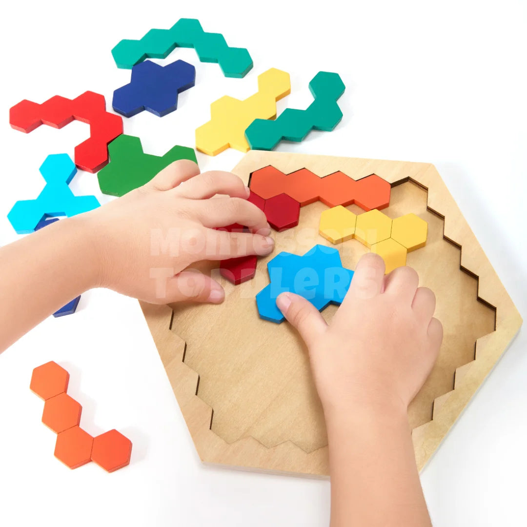 Wooden Hexagon Puzzle