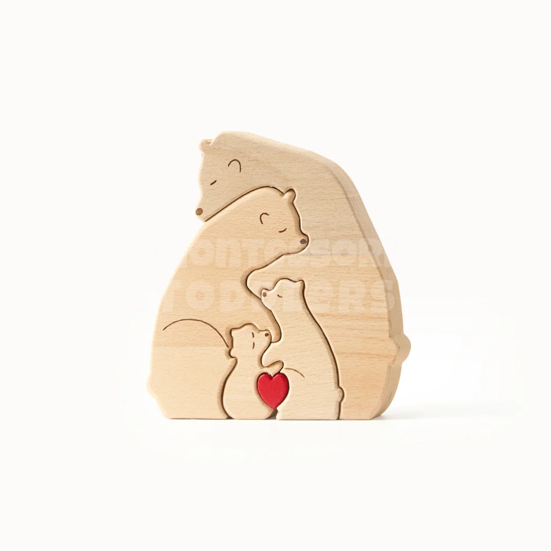 Toddlers Wooden Hugging Bears