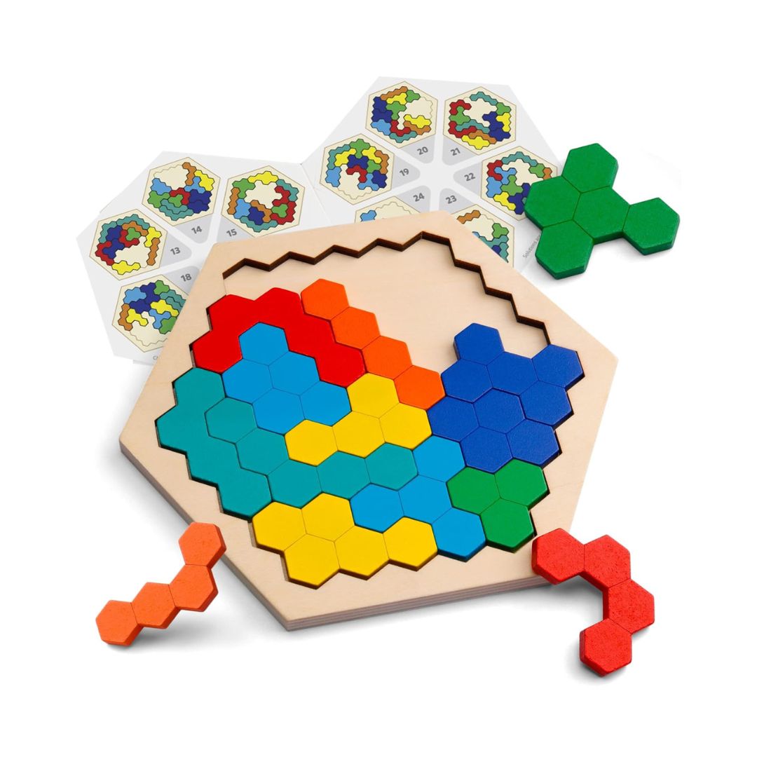 Wooden Hexagon Puzzle