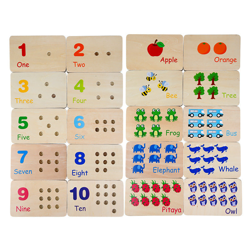 Toddlers Count & Match Board