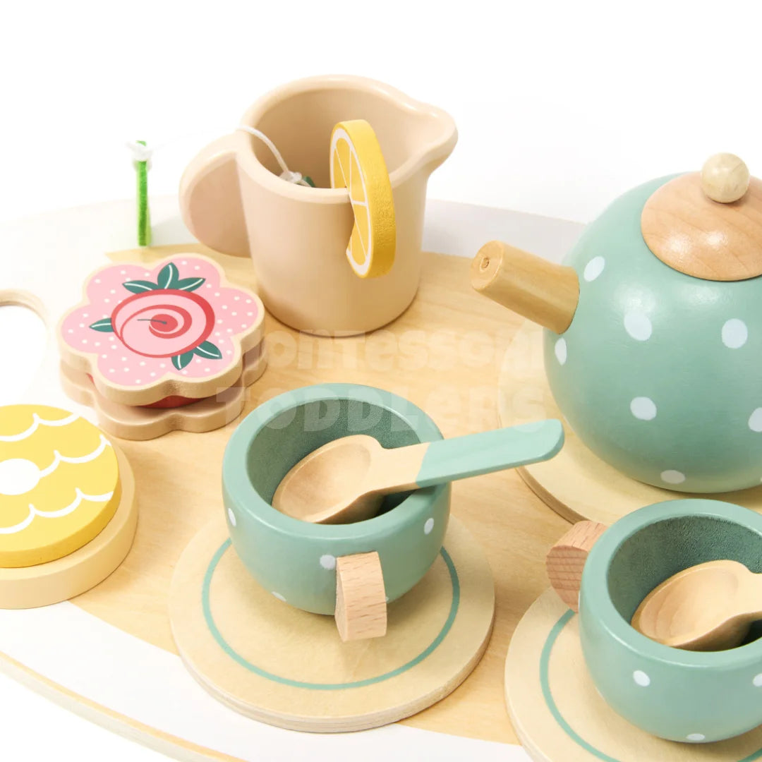Toddlers Wooden Afternoon Tea Set