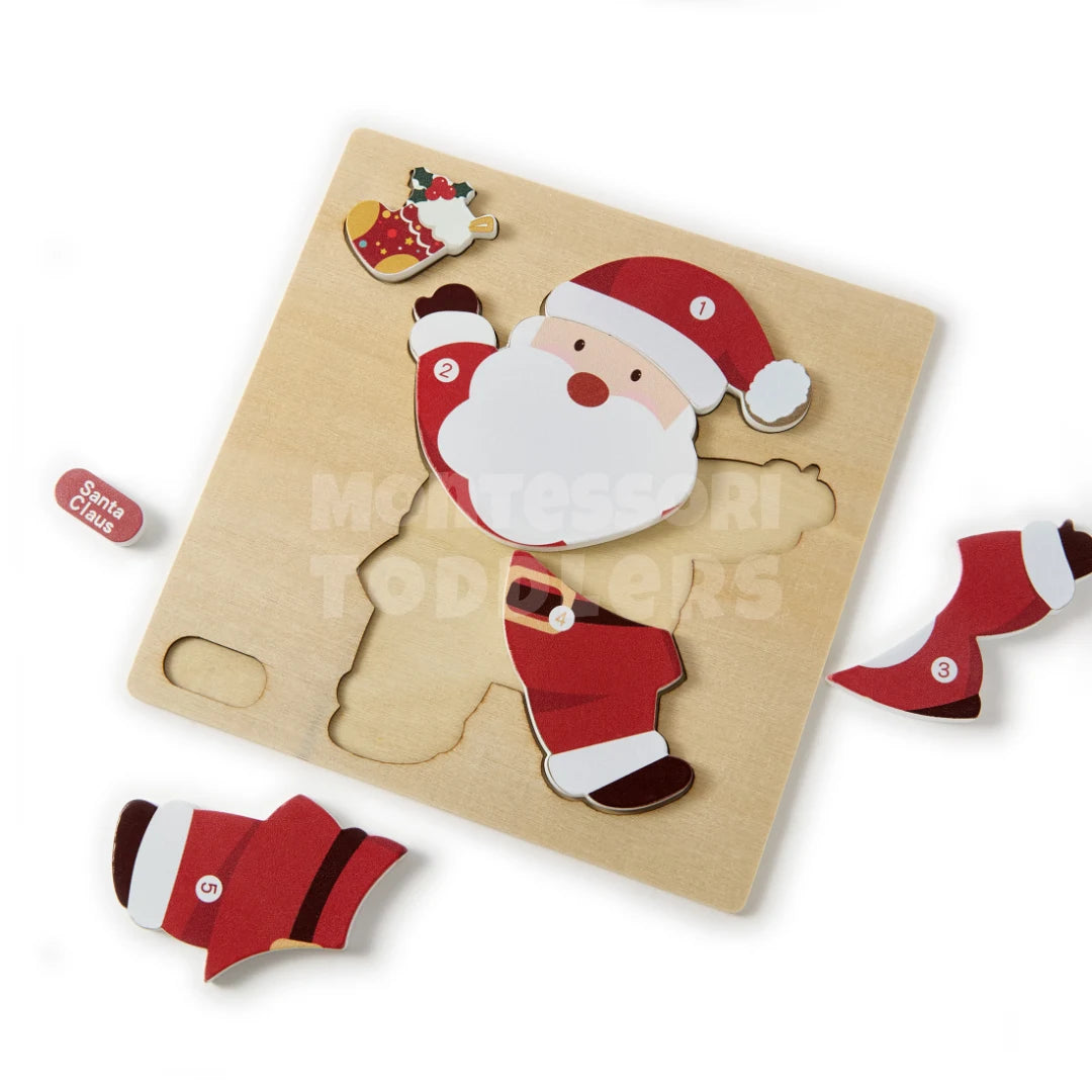 Toddlers Christmas Puzzle – 4 stk puslespill med juletema