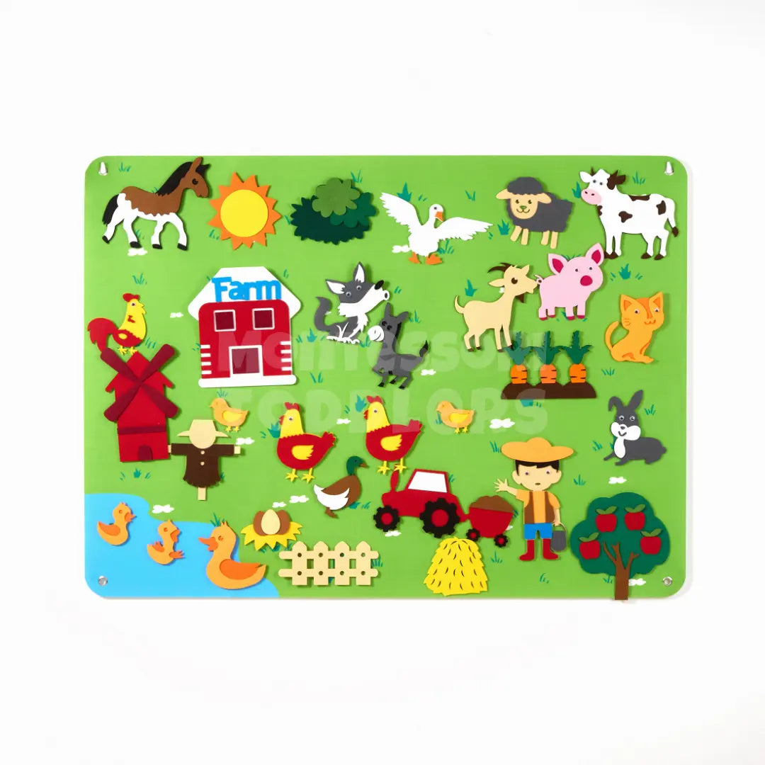 Toddlers Adventure Felt Board - Utforsk fantasifulle verdener!