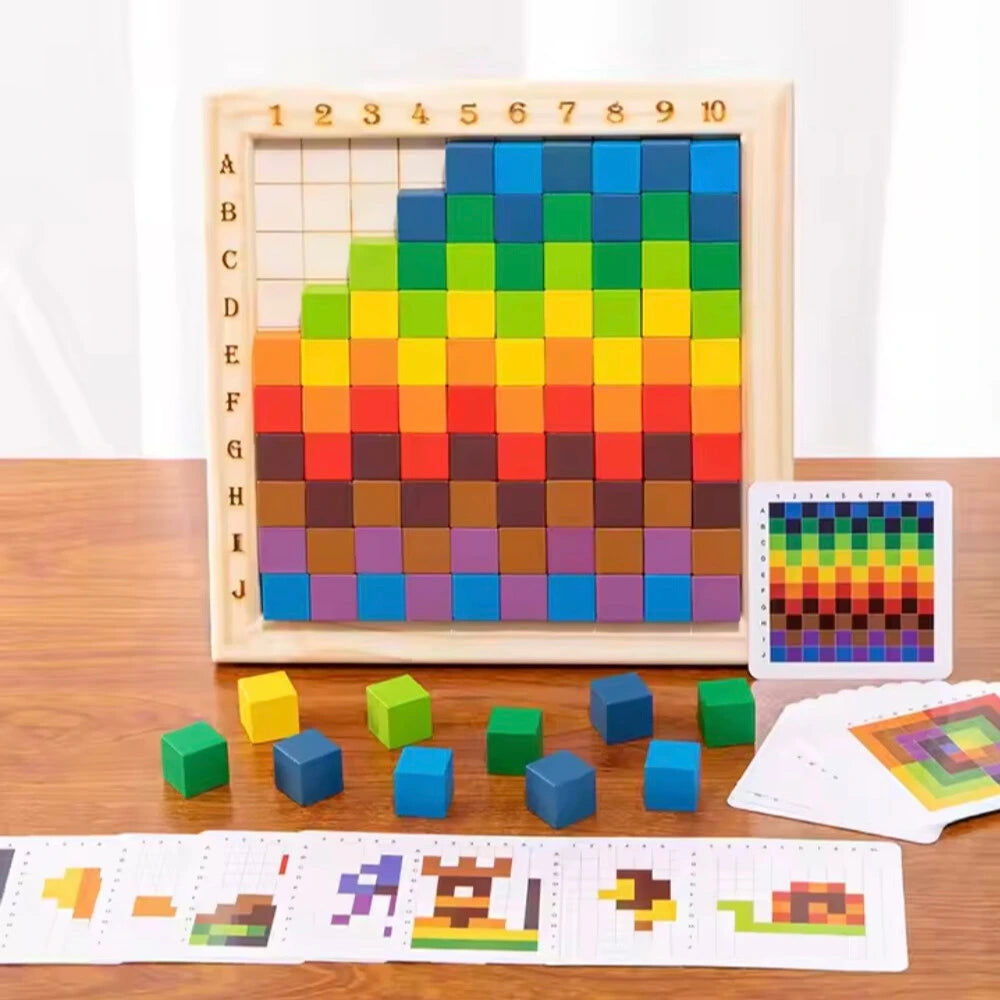 Toddlers Rainbow Building Blocks