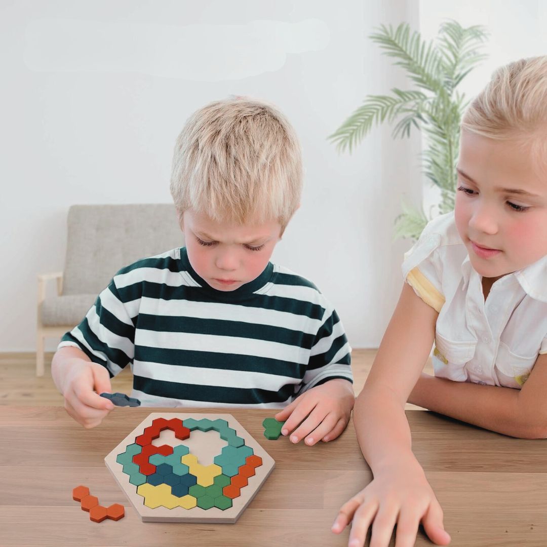 Wooden Hexagon Puzzle