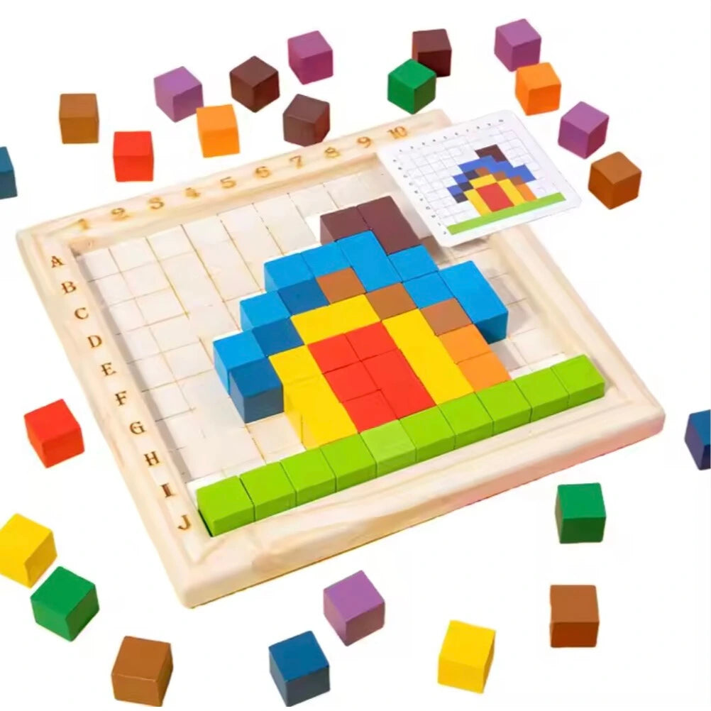 Toddlers Rainbow Building Blocks