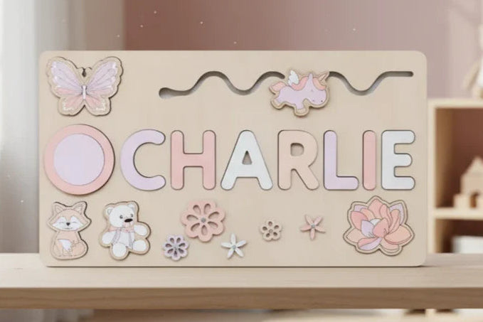 Toddlers Name Puzzle – Personlig puslespill i tre