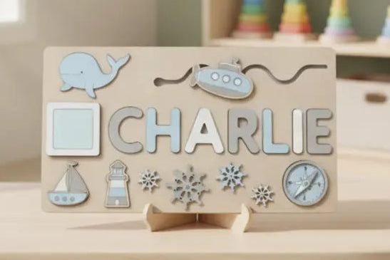 Toddlers Name Puzzle – Personlig puslespill i tre