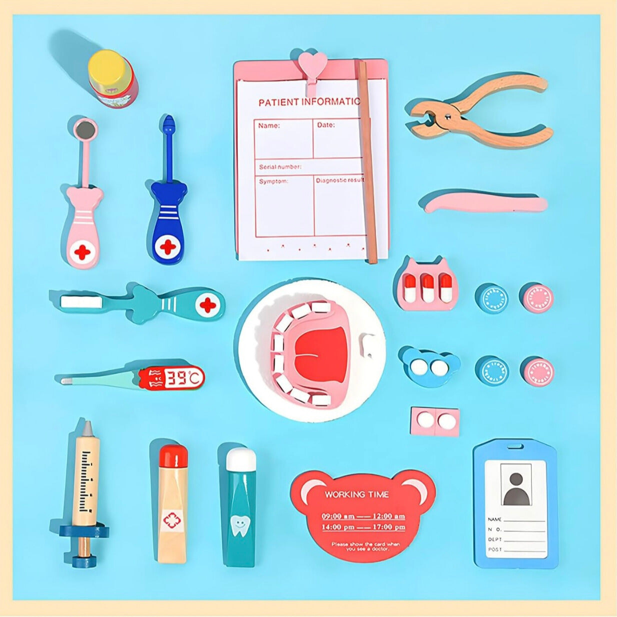 Toddlers Wooden Doctor Set