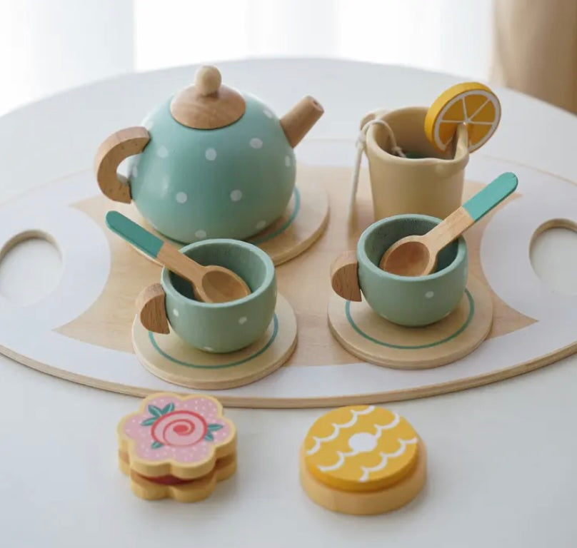 Toddlers Wooden Afternoon Tea Set