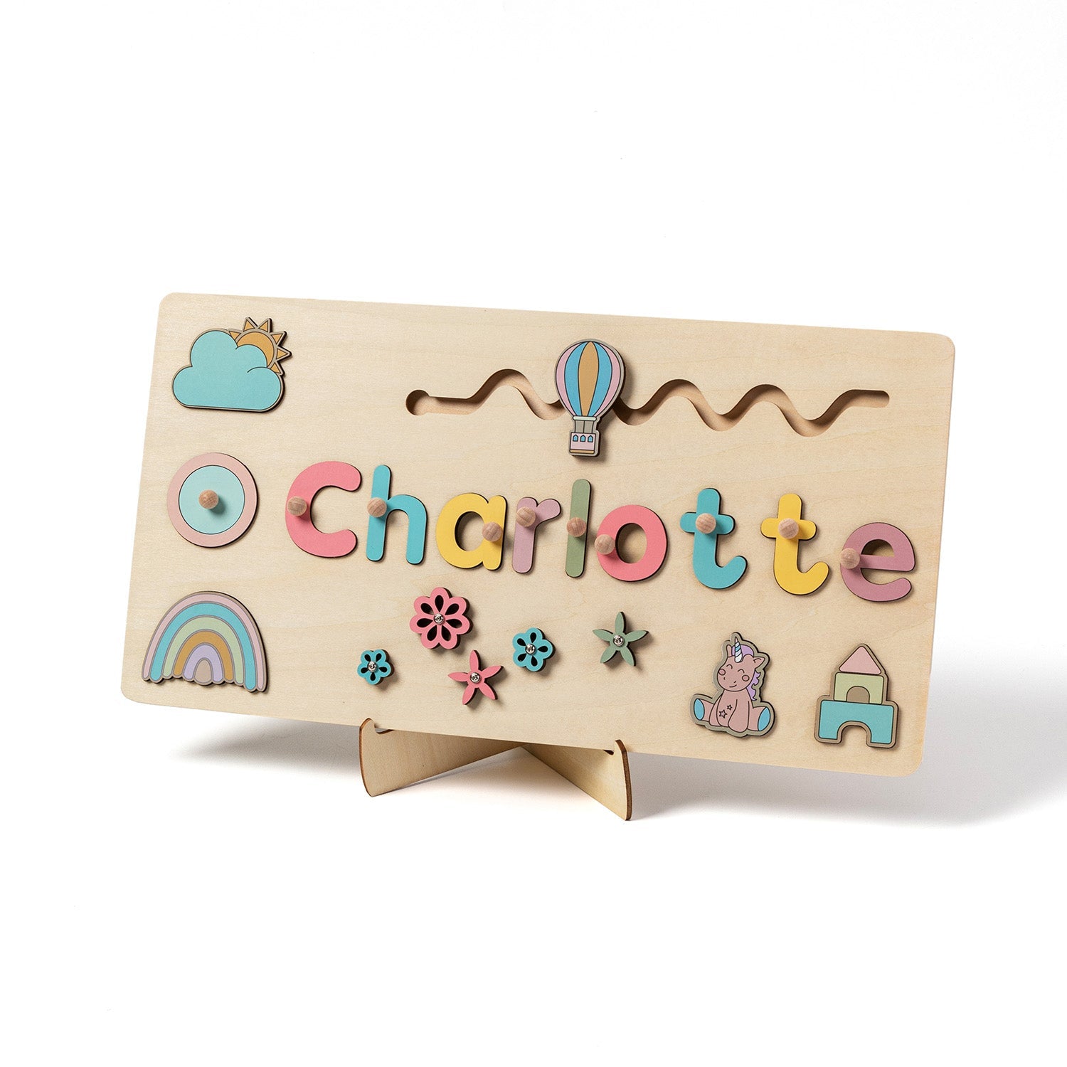 Toddlers Name Puzzle – Personlig puslespill i tre