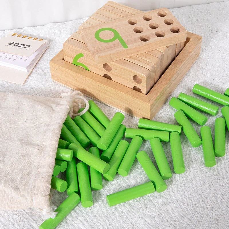 Toddlers Math Stick Board