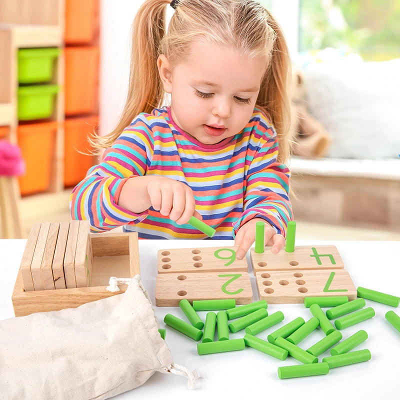 Toddlers Math Stick Board