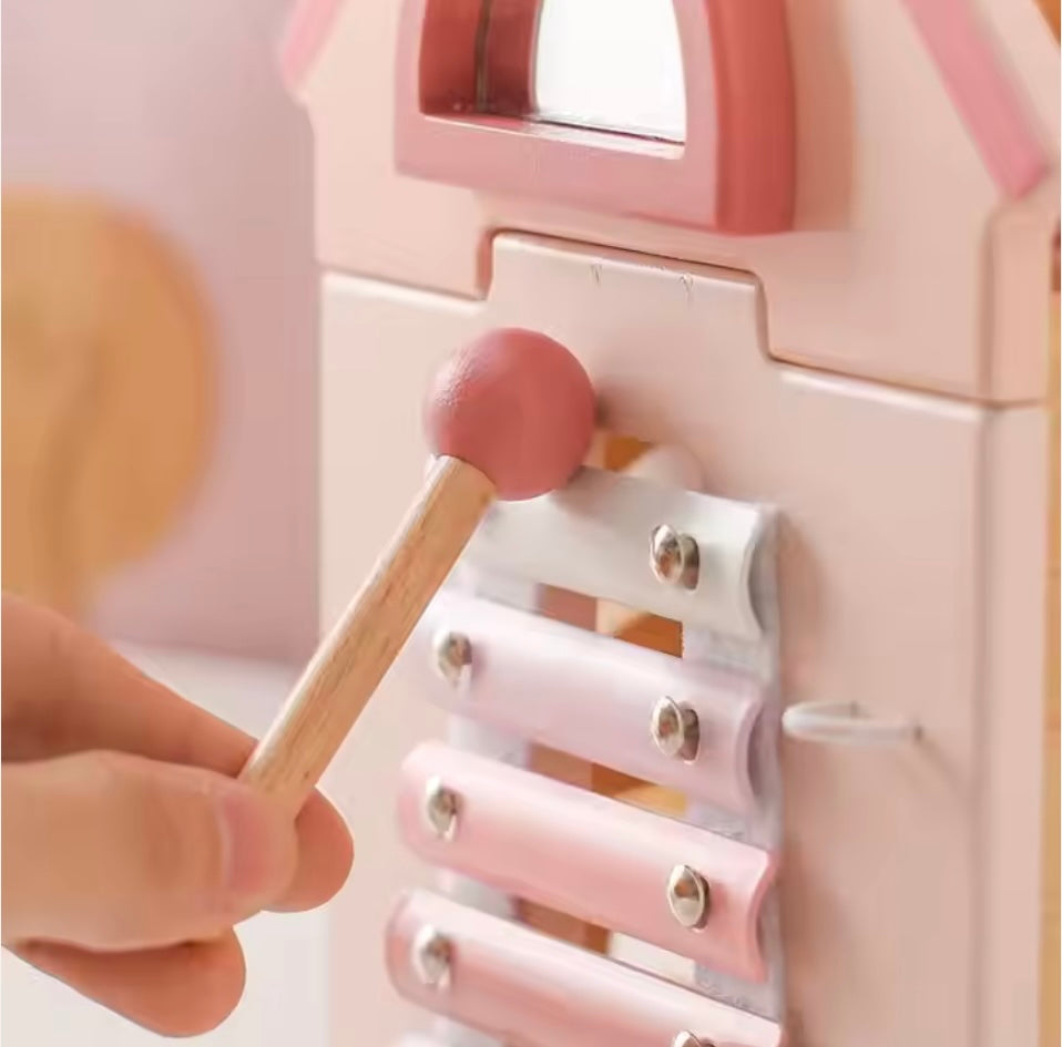 Toddlers Wooden Pink House