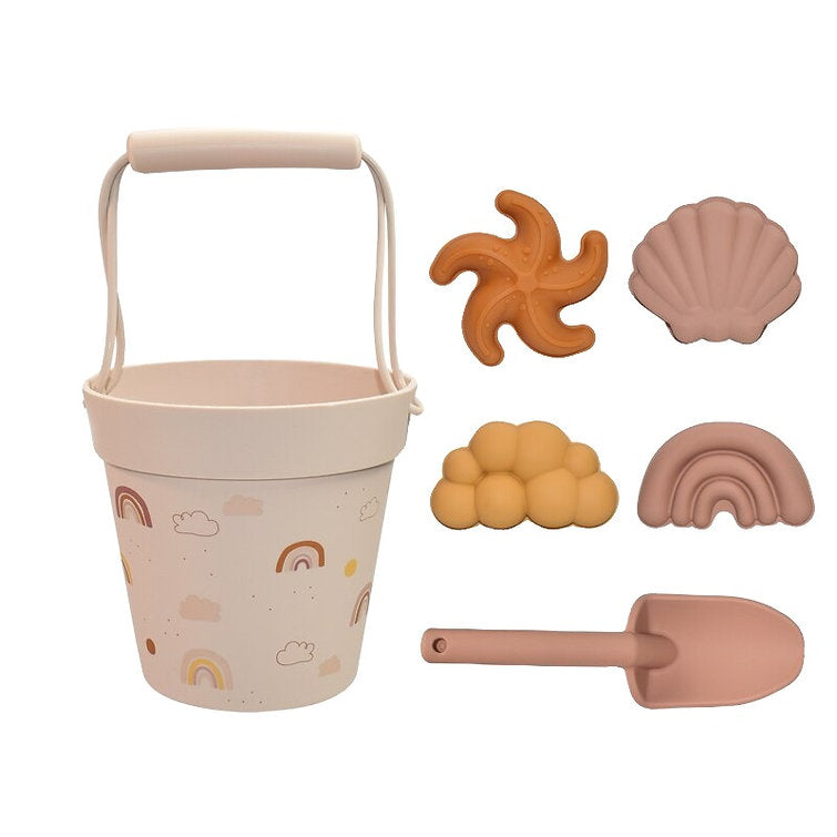 Ensemble de jouets de plage en silicone 6 pièces pour tout-petits