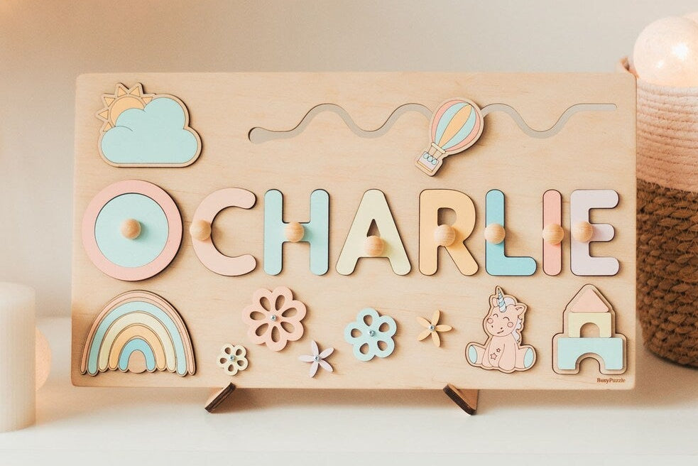 Toddlers Name Puzzle – Personlig puslespill i tre