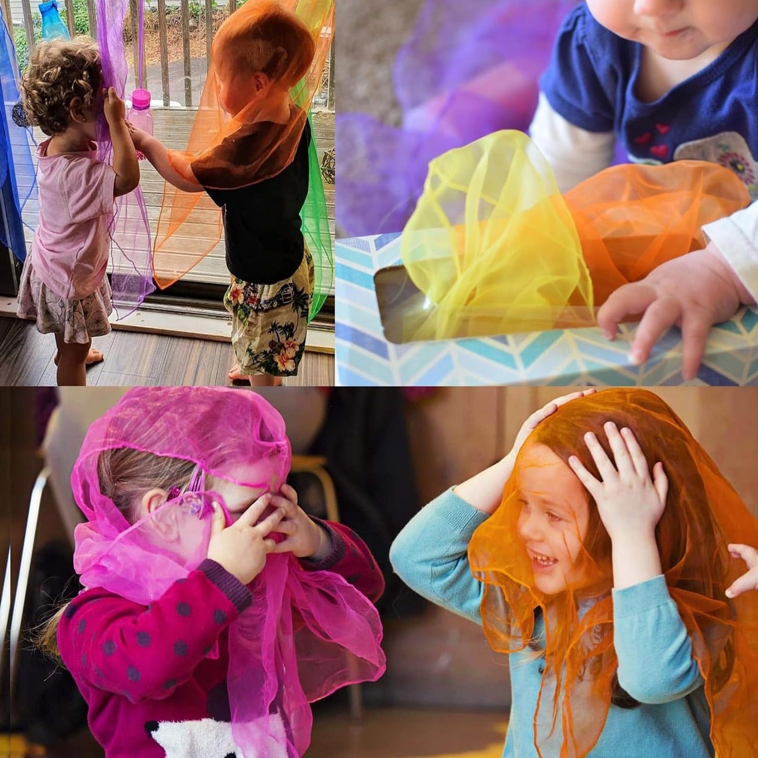 Foulards sensoriels pour tout-petits - Pour tout ce qu'un enfant peut imaginer